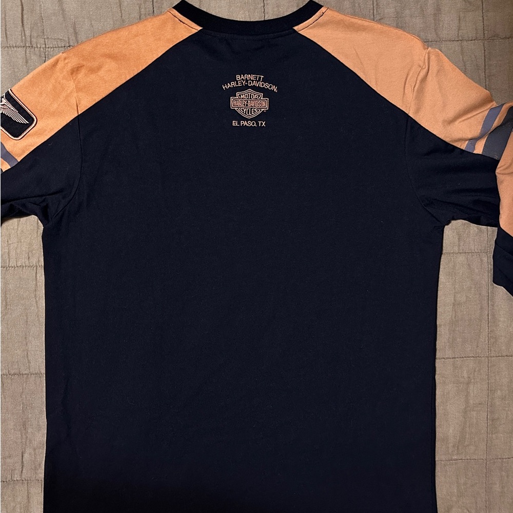 Vintage Harley-Davidson El Paso TX Colorblock LS Tee Large - Picture 2 of 4